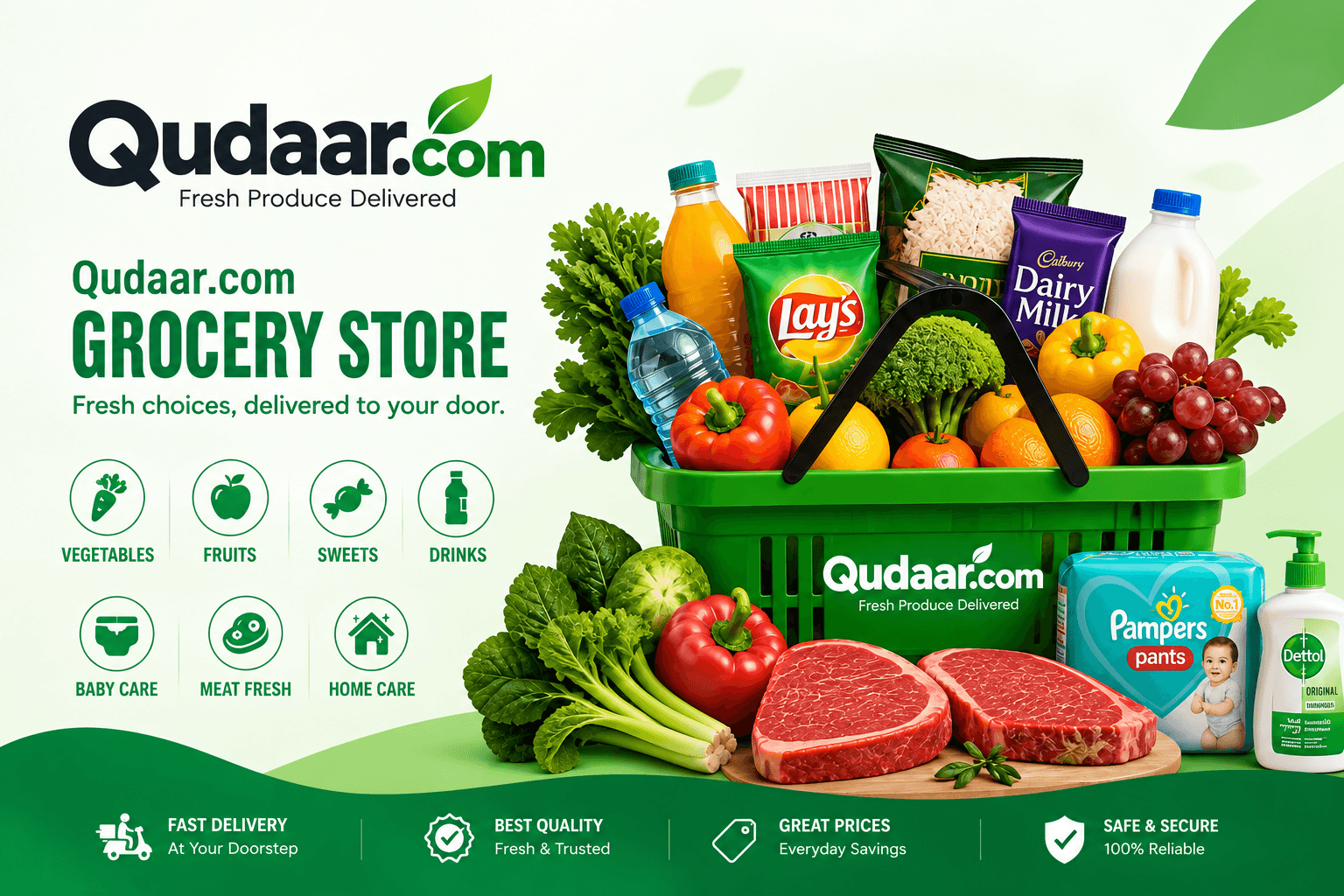 Fresh Groceries Banner
